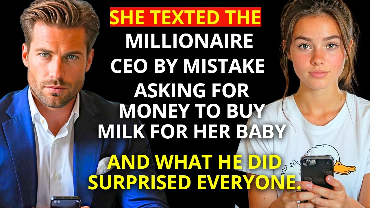 Poor Girl TEXTED the MILLIONAIRE CEO by MISTAKE asking for MONEY to buy MILK for her BABY, and what