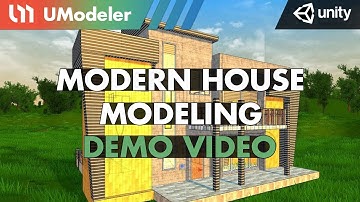 Modern House Modeling with UModeler 1.0 in Unity