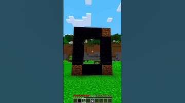 Minecraft Nether in Overworld💀 #minecraft #shorts