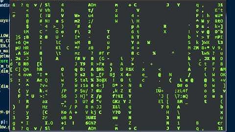 Matrix animation on Python