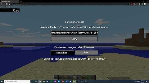 Minecraft (Classic) Build an L - World Record Speed Run