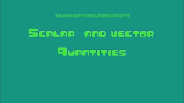 Scalar and Vector Quantities (Tagalog/Filipino Physics)