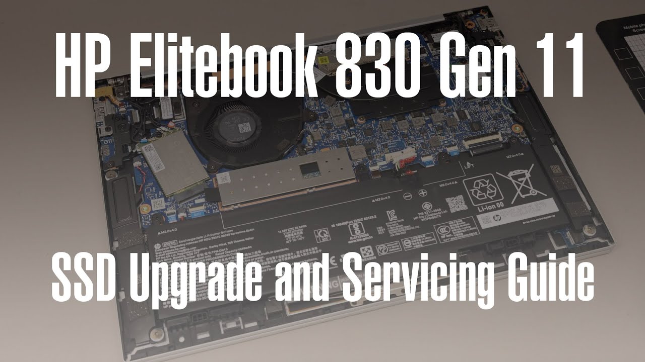 HP Elitebook 830 G11 - SSD Upgrade, WiFi and Battery Replacement