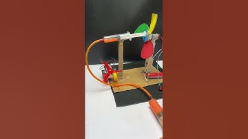 Hydraulic brakes fan - dc motor fan project #dcmotor #tech #scienceproject #fan #shorts #diy