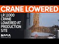 Buckner LR 11000 Crane Lowered | SpaceX Boca Chica
