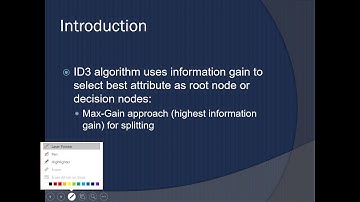 Data Minnig,  Tree Induction,   ID3 Algorithm Example