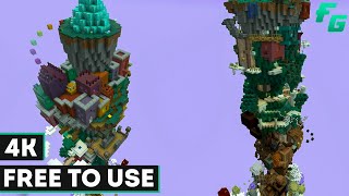 Free To Use Gameplay | Minecraft | 4K | No Copyright Gameplay + Map