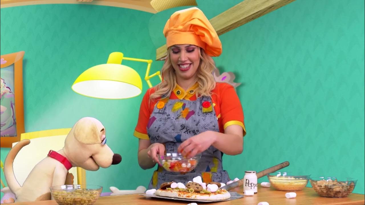 pizza cake with Noa&Biscuit! YouTube