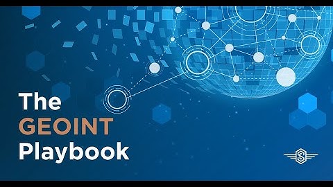 The GEOINT Playbook