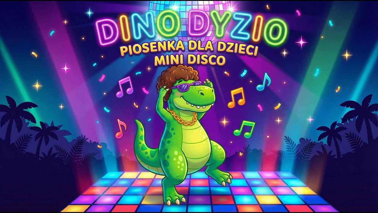 DISCO DINO DYZIO 🦖🕺 Piosenka do tańca dla dzieci | Dzień Dinozaura | Mini Disco!