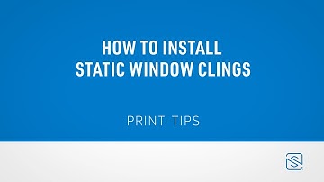 See how to install window clings for brands and businesses