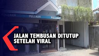 Jalan Tembusan Viral di Medsos, Akhirnya Ditutup Pemilik Lahan