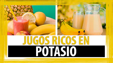 ¿Qué bebida es rica en potasio?