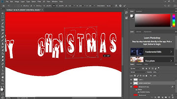 How to create a simple Christmas background using Adobe Photoshop CC 2019-CTD