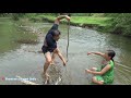 Primitive Man Rescue Smart Girl From Snake Attack - Girl sleep meet Big Snake attack