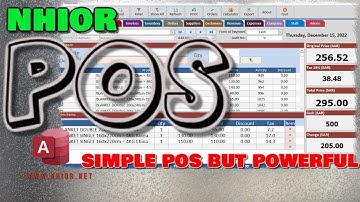 MS Access Point Of Sale | Nhior POS | Part 1