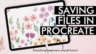 How to save and export images in PROCREATE (everything beginners should know!)