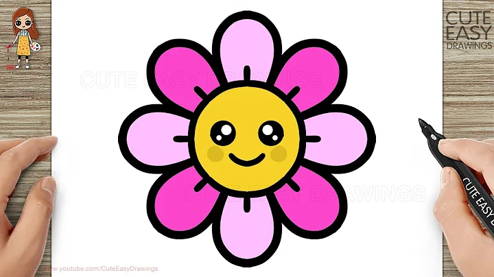 How to Draw a Cute Flower Easy for Kids and Toddlers
