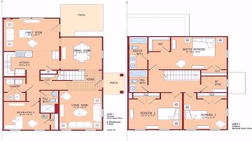 3 Bedroom 3 Bath 2 Story House Plans - Gif Maker  DaddyGif.com (see description)