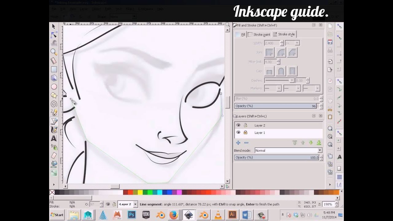 Tutorial Geek: Creating a Desktop Wallpaper using Inkscape