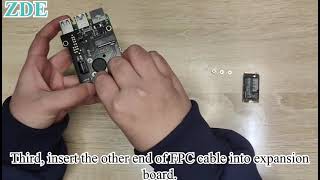 ZDE ZP582 PoE HAT PCIe to M.2 Key-M NVMe SSD Adapter Board for Raspberry Pi 5