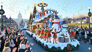 God Bless America 2026! Washington DC New Year Parade Explosion | 180 Massive Floats & Crowd Energy