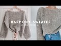  chmurkowy sweter na szydeku  harmony sweater