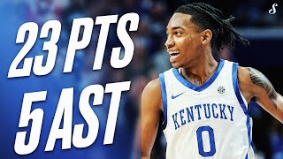 Rob Dillingham Dropped 23 PTS & 5 AST  Off The Bench In Kentucky's Win Over Vanderbilt | 3.6.2024