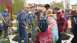 В Нижнем Новгороде высадили деревья в память о погибших в Великой Отечественной войне by Кстати Новости Нижнего Новгорода 1,536 views 4 hours ago 1 minute, 50 seconds