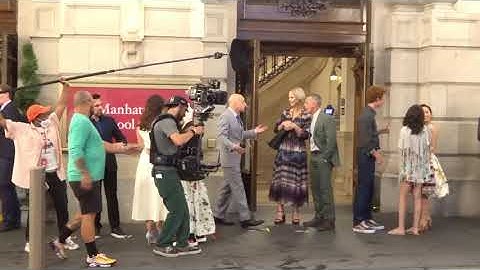 Cynthia Nixon, Sarah Jessica Parker, Kristin Davis film music school scene for 