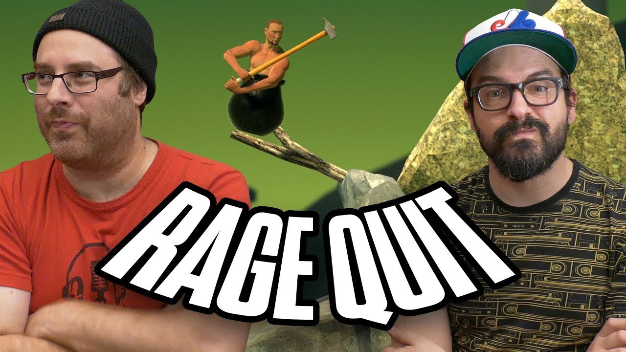 Getting Over It with Bennett Foddy / FIRST TIME RAGE QUITTING! 