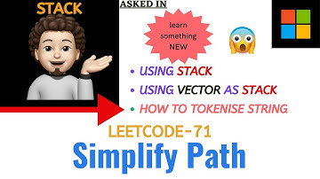 Simplify Path | Leetcode - 71 | META | Explanation ➕ Live Coding