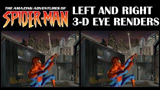 The Amazing Adventures of Spider-Man — (1999 ride film) Left and Right 3-D Eye renderings.