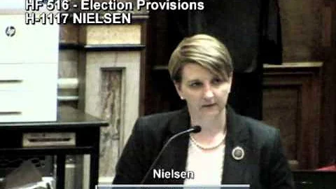 Rep. Amy Nielsen on GOP Voter Suppression Bill