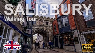 🇬🇧 Salisbury, United Kingdom - Walking Tour - 4K HDR Video