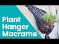 DIY Macrame Wall Plant Hanger - Easy Step by Step Tutorial