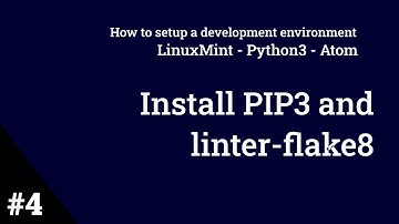Part 4: Install PIP3 and linter-flake8