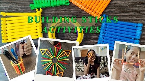 Colorful Plastic Educational Stick Assembly Blocks | Kids Activities | Learning Activity With Sticks
