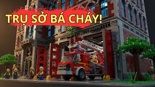 LEGO MOC: Hướng Dẫn Xây Dựng Sở Cứu Hỏa 3 Tầng Chi Tiết.!