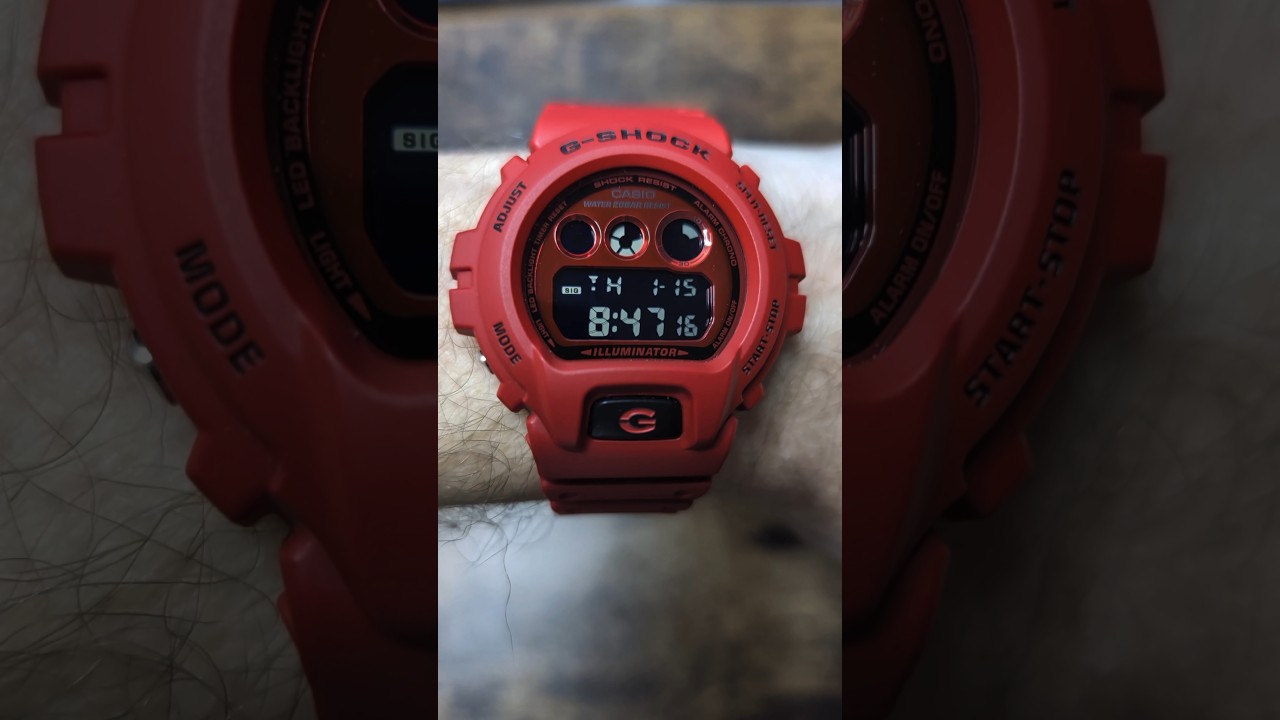 G-Shock DW-6900RRB-4 - Vivid Red Edition - YouTube