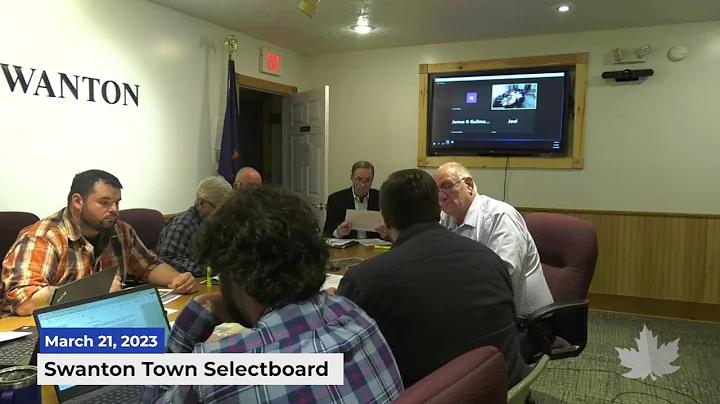Swanton Town Selectboard | 03/21/2023