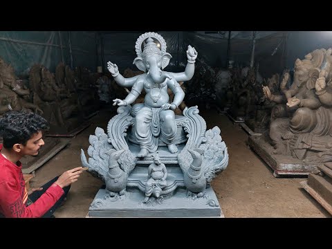 Ganesh idol making by Anant chougule ll clay modeling ll how to make