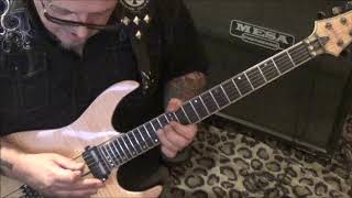 Skid Row - In A Darkened Room(outro solo) CVT Guitar Lesson by Mike Gross