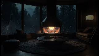 rainy ambience at night relaxing in cozy cabin with fireplace by Dallyrain 7 views 2 months ago 4 hours, 4 minutes