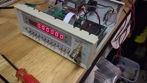 GPS LOCKED FREQUENCY COUNTER