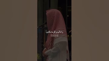 تلاوة جميلة هادئة - القارئ عبدالرحمن الماجد 💙🎧 #explore