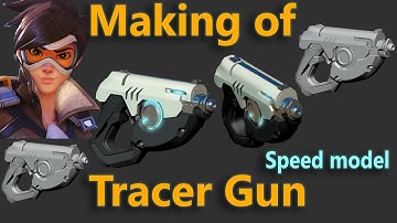 Modeling a Tracer Pulse Pistols in maya zbrush  Part-1/ gun/Speed modeling
