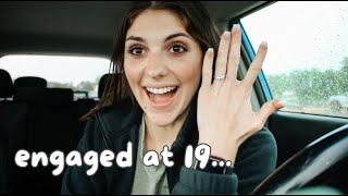 ENGAGED AT 19! | Why I am getting married young + How he proposed 😍💍