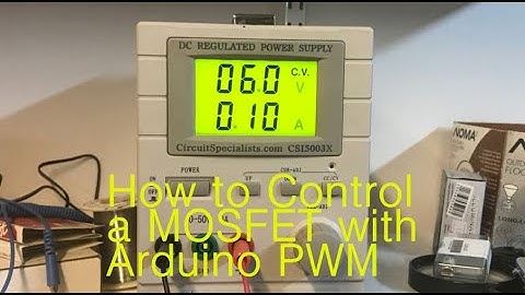 How to control a MOSFET with Arduino PWM