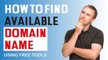 How to find available DOMAIN name (FREE tools and research techniques)